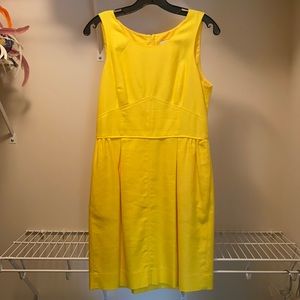 Yellow Tweed Dress